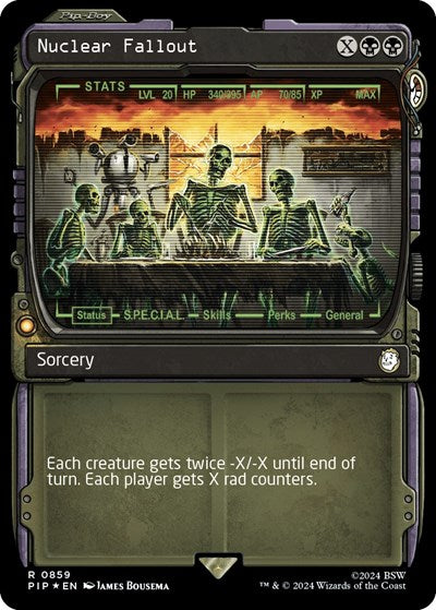 Nuclear Fallout (Showcase) (Surge Foil) (Universes Beyond: Fallout) Near Mint