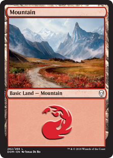 Mountain (262) (Dominaria) Near Mint