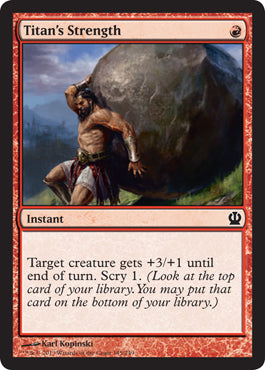 Titan's Strength (Theros) Near Mint Foil