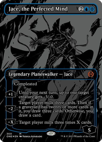 Jace, the Perfected Mind (Oil Slick Raised Foil) (Phyrexia: All Will Be One) Near Mint