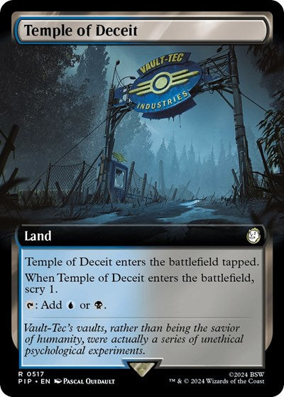 Temple of Deceit (Extended Art) (Universes Beyond: Fallout) Near Mint