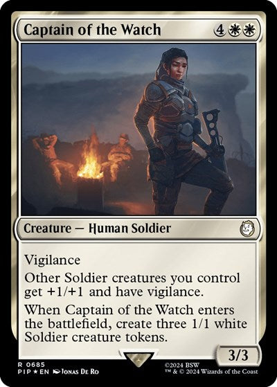Captain of the Watch (Surge Foil) (Universes Beyond: Fallout) Near Mint