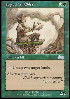 Argothian Elder (Urza's Saga) Light Play