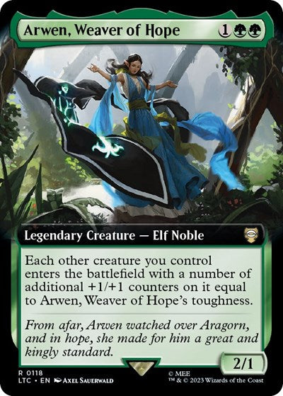 Arwen, Weaver of Hope (Extended Art) (Commander: The Lord of the Rings: Tales of Middle-earth) Near Mint