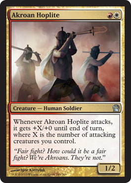 Akroan Hoplite (Theros) Near Mint Foil