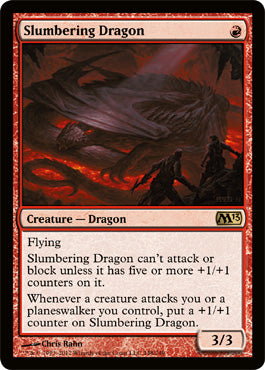 Slumbering Dragon (Magic 2013 Core Set) Light Play