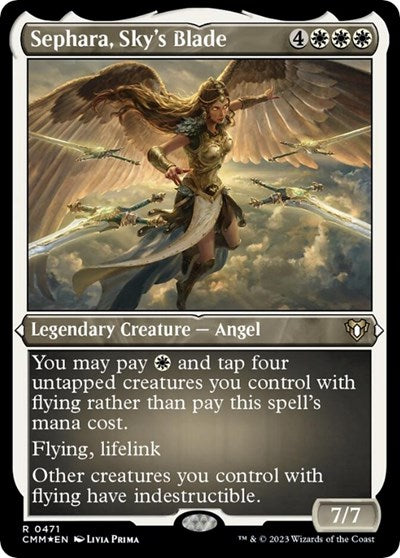 Sephara, Sky's Blade (Foil Etched) (Commander Masters) Near Mint
