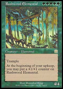 Rushwood Elemental (Mercadian Masques) Near Mint Foil