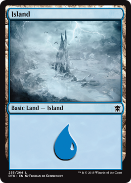 Island (253) (Dragons of Tarkir) Near Mint