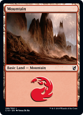 Mountain (298) (Commander 2019) Near Mint