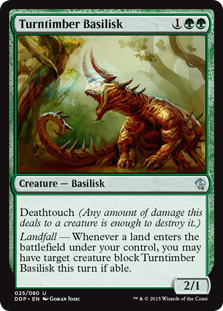 Turntimber Basilisk (Duel Decks: Zendikar vs Eldrazi) Near Mint