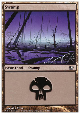 Swamp (340) (8th Edition) Near Mint