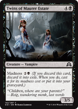 Twins of Maurer Estate (Shadows Over Innistrad) Near Mint Foil
