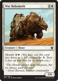 War Behemoth (Khans of Tarkir) Near Mint Foil