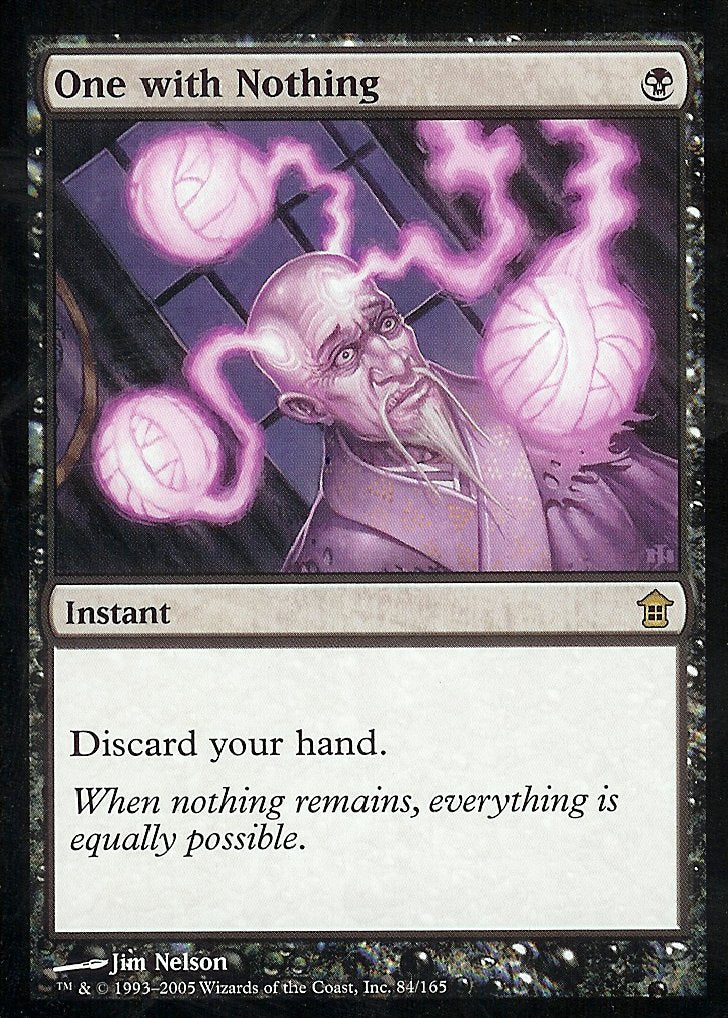 One with Nothing (Saviors of Kamigawa) Near Mint