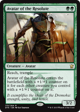 Avatar of the Resolute (Dragons of Tarkir) Near Mint