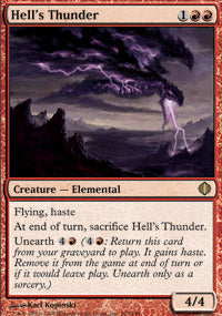 Hell's Thunder (Shards of Alara) Near Mint Foil