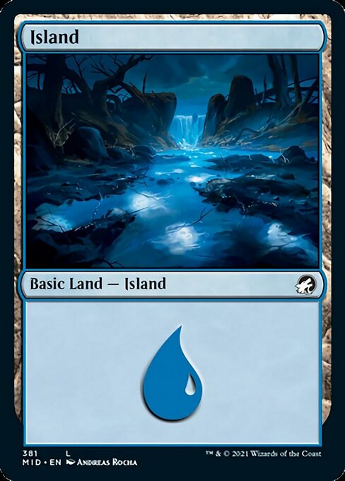 Island (381) (Innistrad: Midnight Hunt) Near Mint