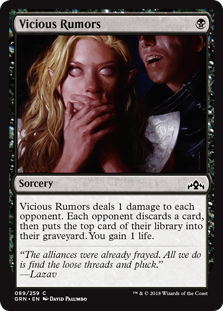 Vicious Rumors (Guilds of Ravnica) Near Mint Foil