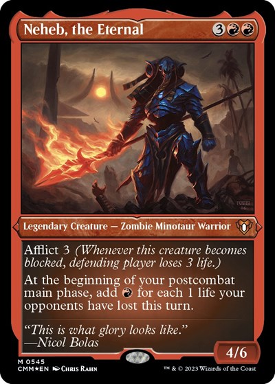 Neheb, the Eternal (Foil Etched) (Commander Masters) Near Mint