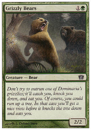 Grizzly Bears (8th Edition) Near Mint Foil