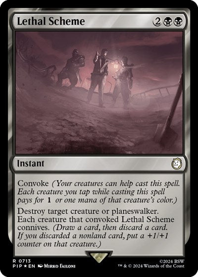 Lethal Scheme (Surge Foil) (Universes Beyond: Fallout) Near Mint