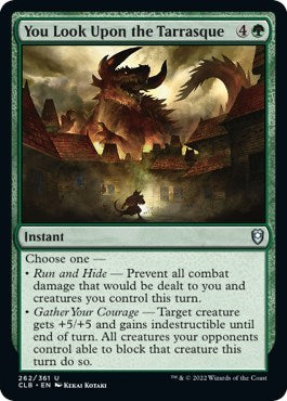 You Look Upon the Tarrasque (Commander Legends: Battle for Baldur's Gate) Near Mint Foil