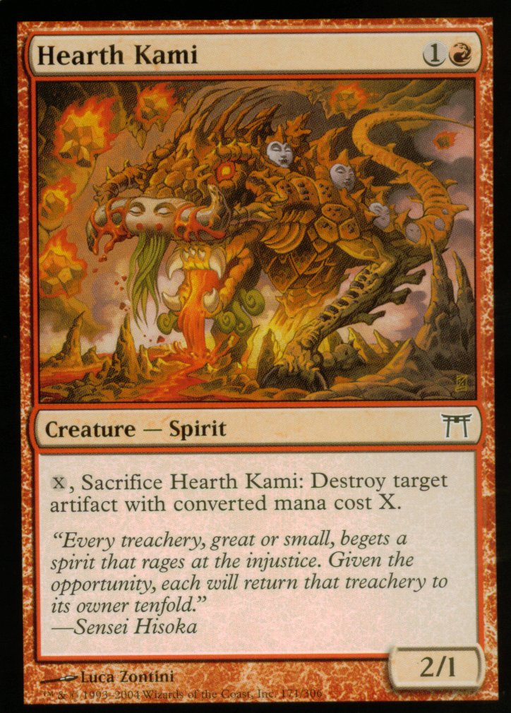 Hearth Kami (Champions of Kamigawa) Near Mint Foil