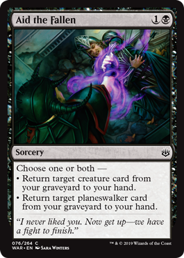 Aid the Fallen (War of the Spark) Near Mint Foil