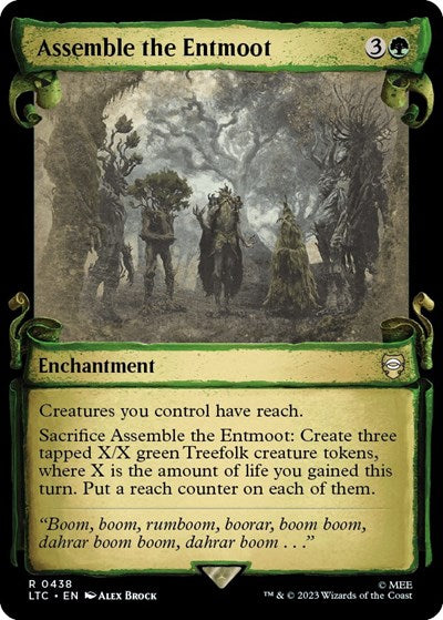 Assemble the Entmoot (Showcase Scrolls) (Commander: The Lord of the Rings: Tales of Middle-earth) Near Mint