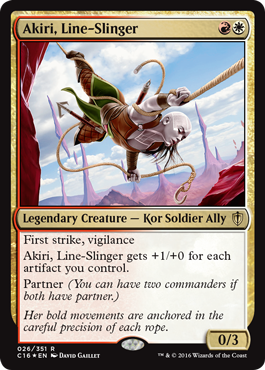 Akiri, Line-Slinger (Commander 2016 Edition) Near Mint Foil