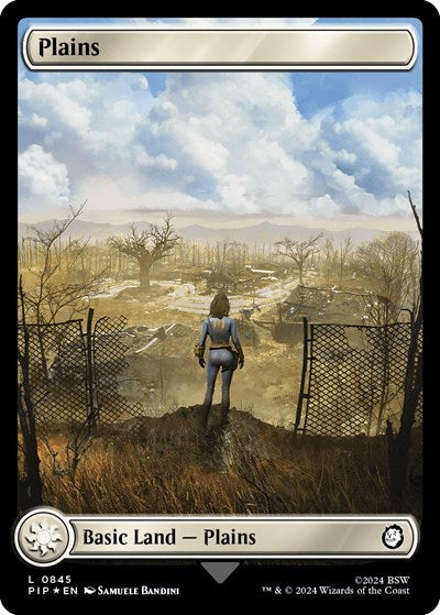 Plains (0845) (Surge Foil) (Universes Beyond: Fallout) Near Mint