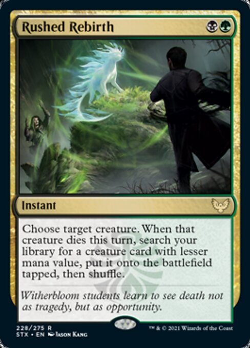 Rushed Rebirth (Strixhaven) Near Mint Foil