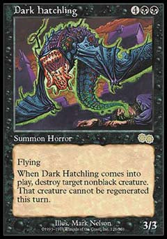 Dark Hatchling (Urza's Saga) Near Mint