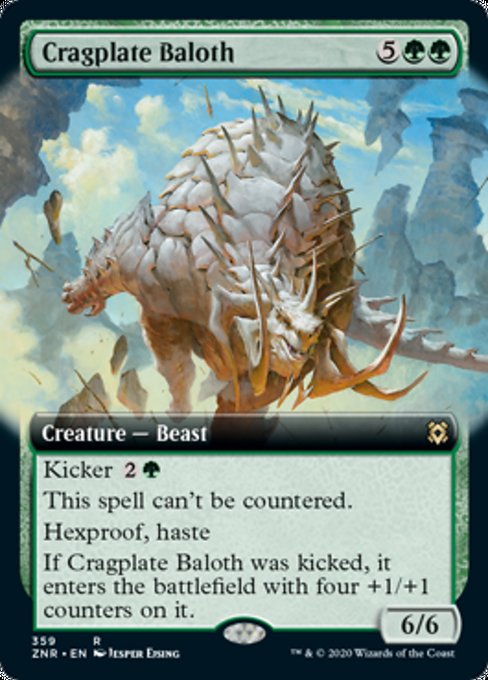 Cragplate Baloth (Extended Art) (Zendikar Rising) Near Mint