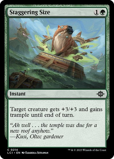 Staggering Size (The Lost Caverns of Ixalan) Near Mint