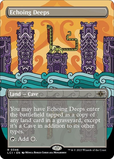 Echoing Deeps (Borderless) (The Lost Caverns of Ixalan) Near Mint Foil