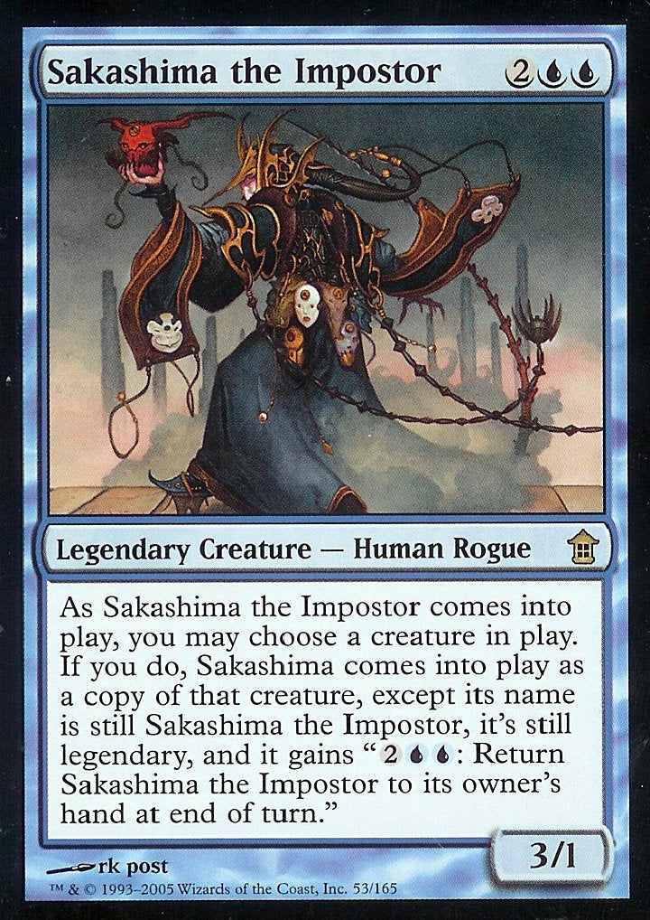 Sakashima the Impostor (Saviors of Kamigawa) Light Play