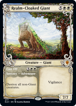 Realm-Cloaked Giant (Showcase) (Throne of Eldraine) Near Mint