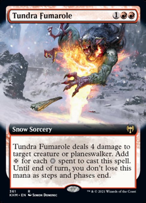 Tundra Fumarole (Extended Art) (Kaldheim) Near Mint Foil