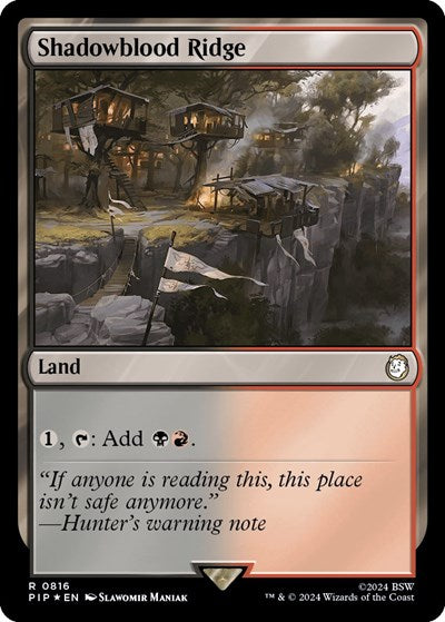 Shadowblood Ridge (Surge Foil) (Universes Beyond: Fallout) Near Mint