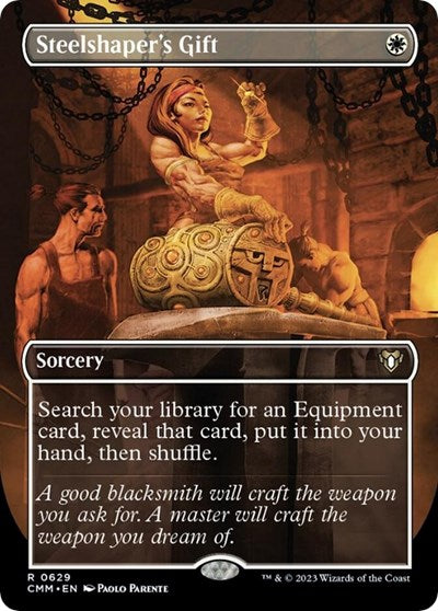 Steelshaper's Gift (Borderless) (Commander Masters) Near Mint
