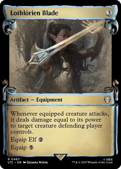 Lothlorien Blade (Showcase Scrolls) (Commander: The Lord of the Rings: Tales of Middle-earth) Near Mint