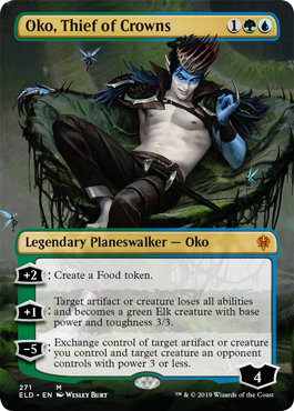 Oko Thief of Crowns (Borderless) (Throne of Eldraine) Near Mint