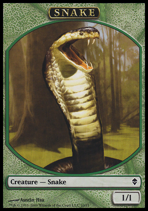 Snake (Token) (Zendikar) Near Mint