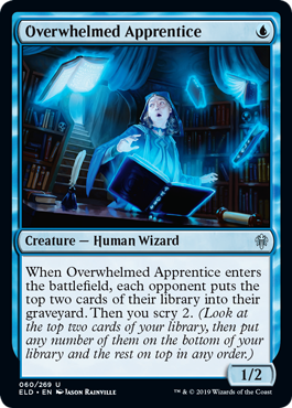 Overwhelmed Apprentice (Throne of Eldraine) Near Mint