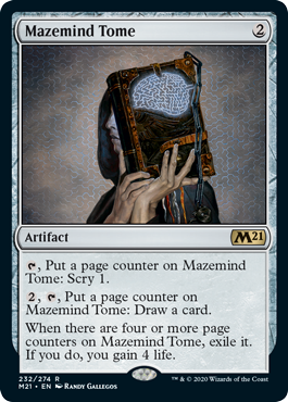 Mazemind Tome (Magic 2021 Core Set) Near Mint Foil