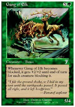 Gang of Elk (7th Edition) Near Mint Foil