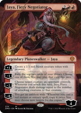 Jaya, Fiery Negotiator (Borderless) (Dominaria United) Near Mint