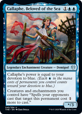 Callaphe, Beloved of the Sea (Theros Beyond Death) Near Mint Foil